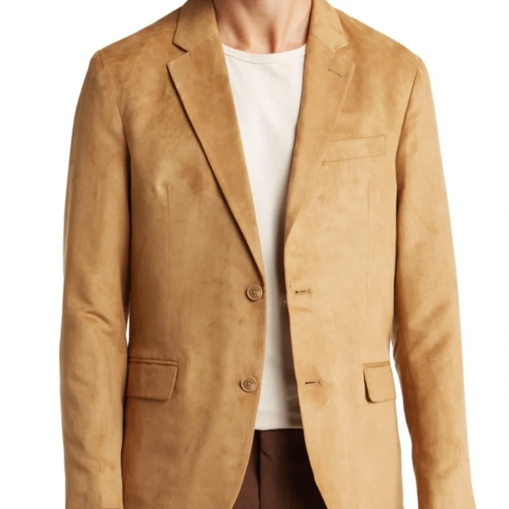 Vince Camuto Men’s Blake Camel Faux Suede Sport Coat NWT Size XL